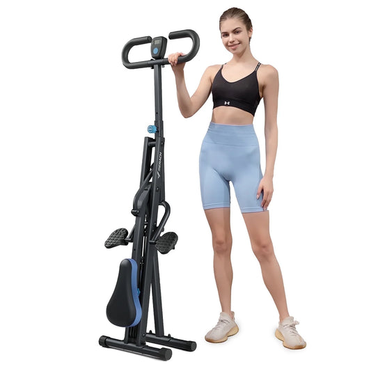 Squat Assist Trainer Foldable Glutes Leg Workout Machine with 3 Tension Bands, 350 Lbs